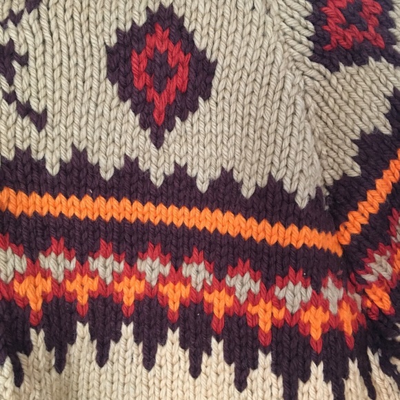 Vintage HANDKNIT CURLING SWEATER Wool unisex - Picture 5 of 16